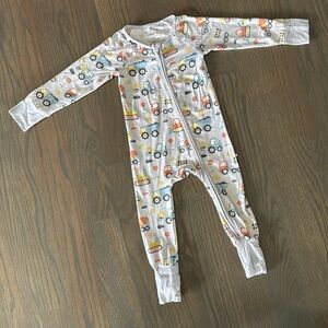 Caden Lane Construction Print Footie